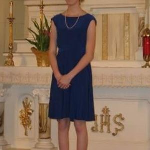 Royal blue Ralph Lauren wrap dress